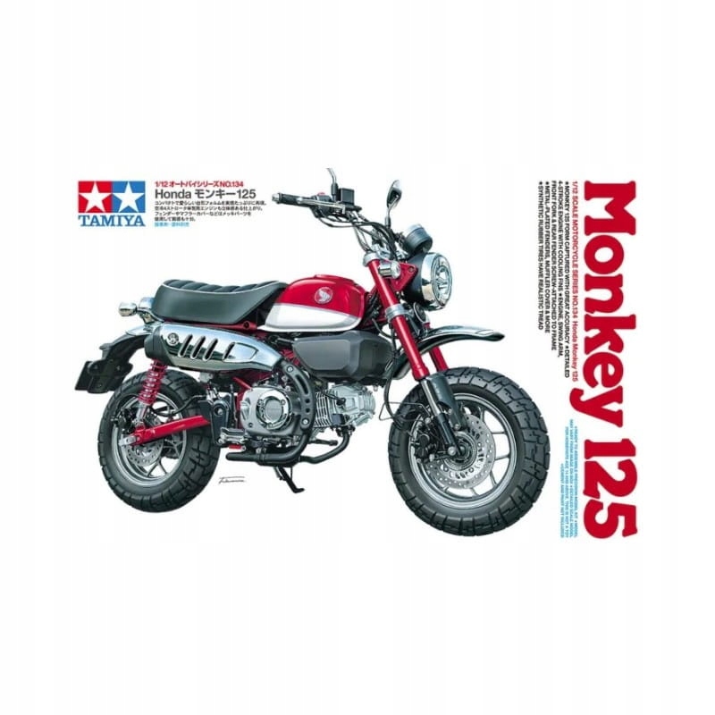 Tamiya 14134 Honda Monkey 125 Kolo Měřítko 1/35 Hobby plastová sada Novinka