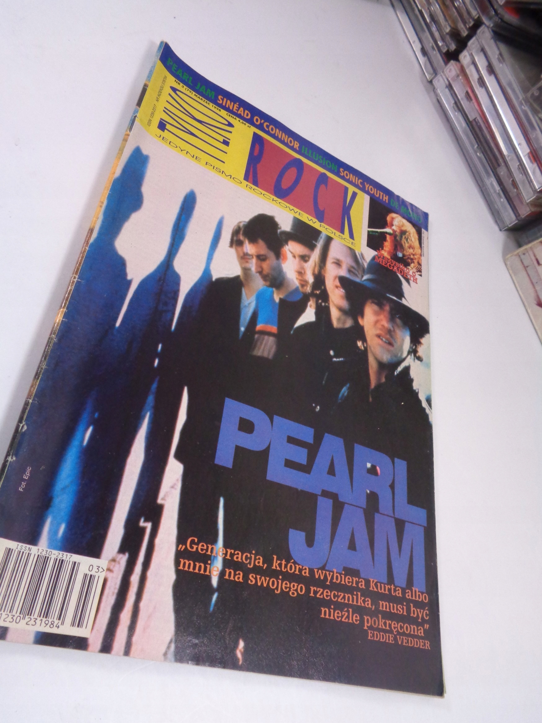 TYLKO ROCK 3/1998 PEARL JAM / MEGADETH