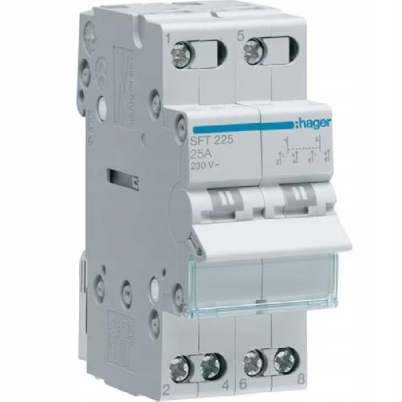 Přepínač zdroje napájení I-0-II SFT225 25A 2P