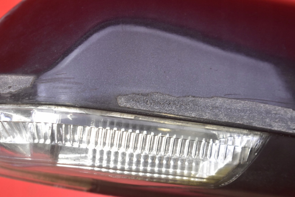 mirror right black, EU 024245 SKODA OCTAVIA 2 II 04-08 7 PIN