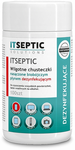 

Chusteczki czyszcząco-dezynfekujące mała tuba