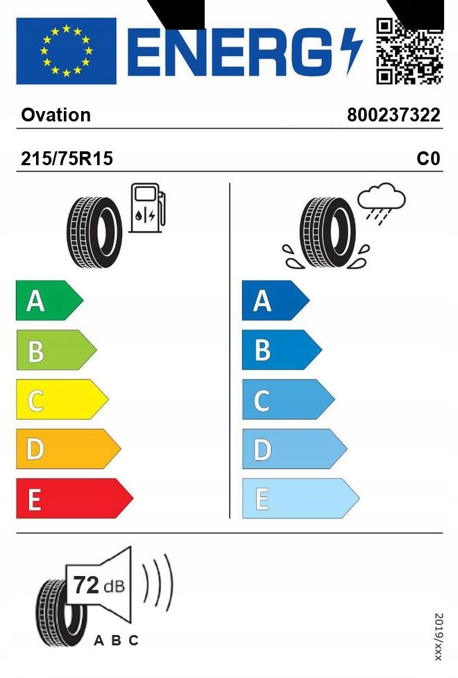 1x OVATION ECOVISION W686 215/75R15 100 S Liczba opon w ofercie 1 szt.