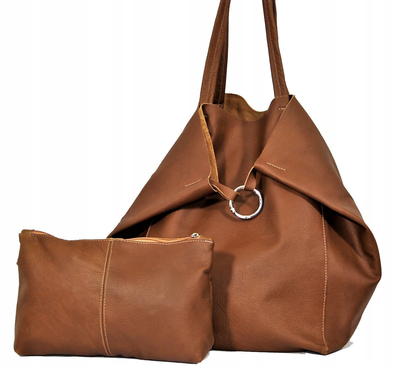 TOREBKA SKÓRZANA SHOPPER BAG 100% SKÓRA NATURALNA