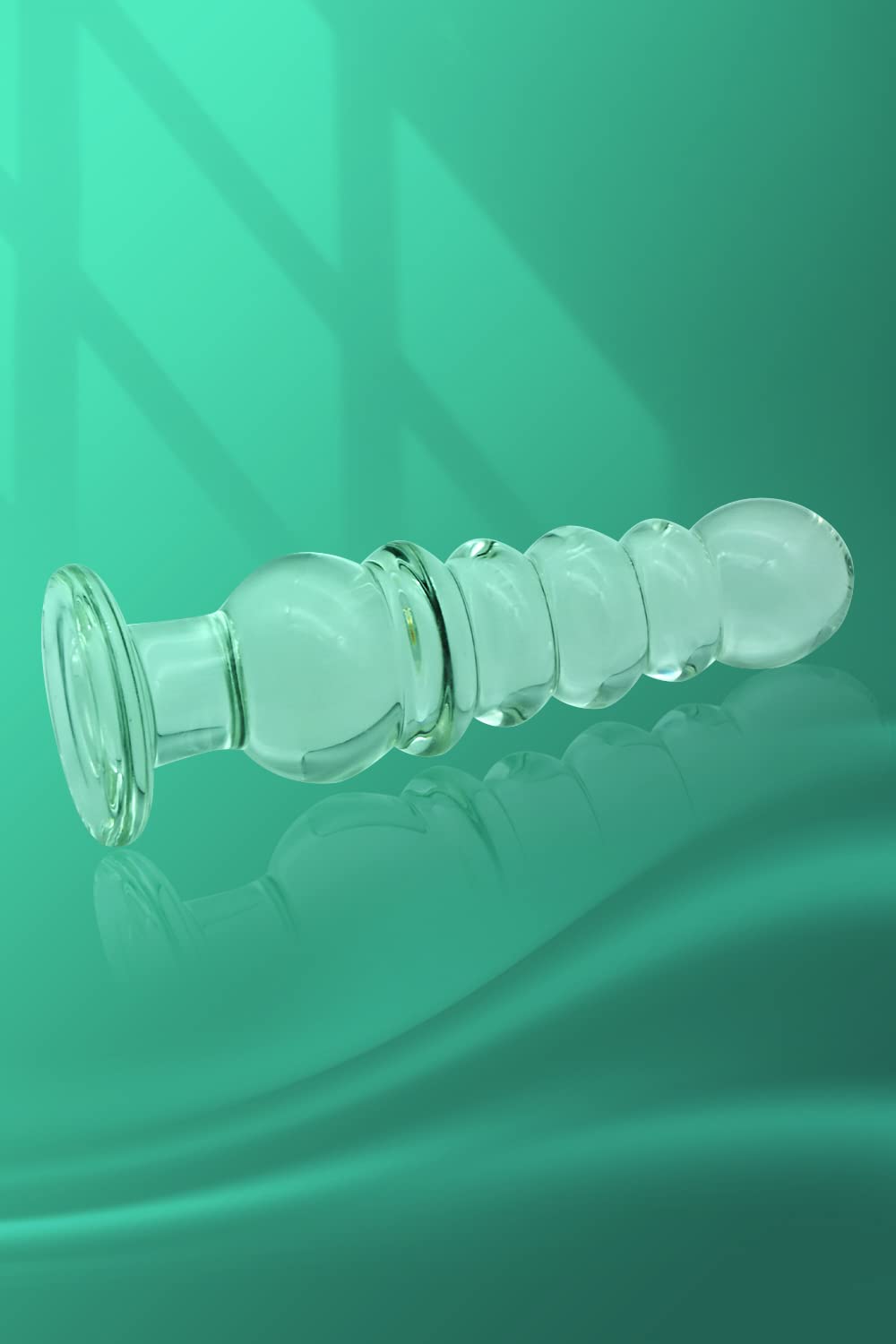 GROßE GLAS Analne Koraliki Masażer Długi Korek Analny Dildo Dla Dorosłych — miniatura 7