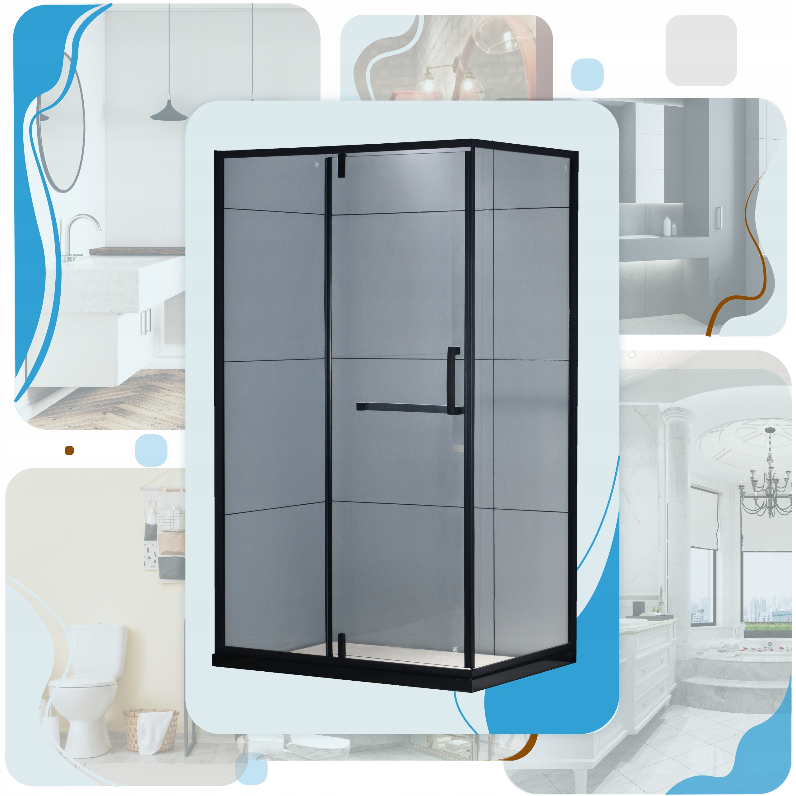 Kabina prysznicowa 120x80 Biagio prysznic 8029 Szerokość 120 cm