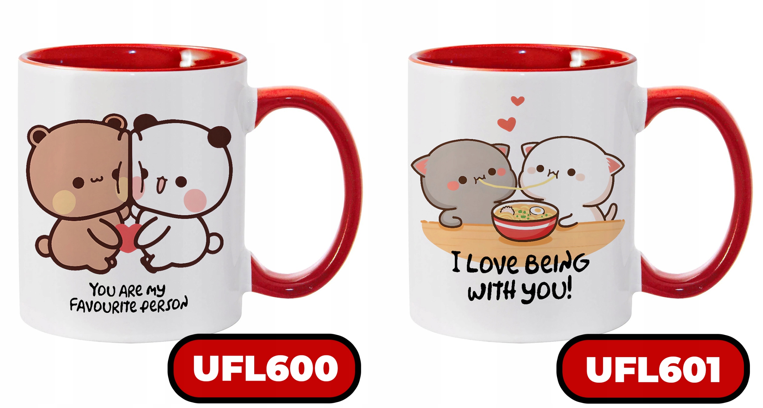 BÖGRE AJÁNDÉK MACIK BUBU LOVES DUDU ARANYOS MACI MINTA Termékcsalád Kubek Ceramiczny Na Prezent Urodziny