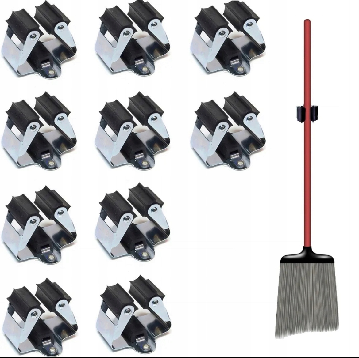 10x UCHWYT WIESZAK NA NARZĘDZIA OGRODOWE MOCNE HIT