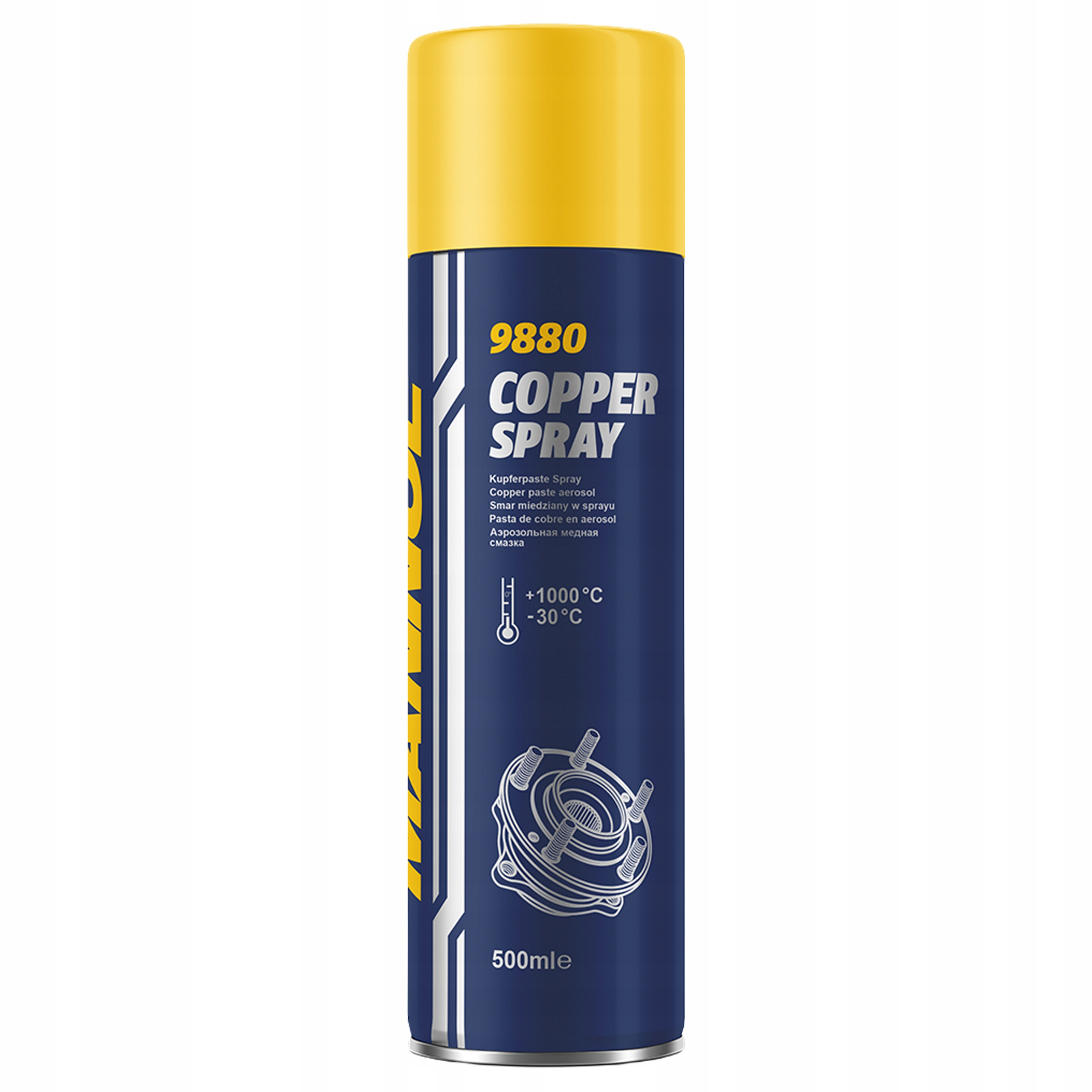 Smar miedziowy miedziany wysokotemperaturowy Mannol Copper Spray 500ml