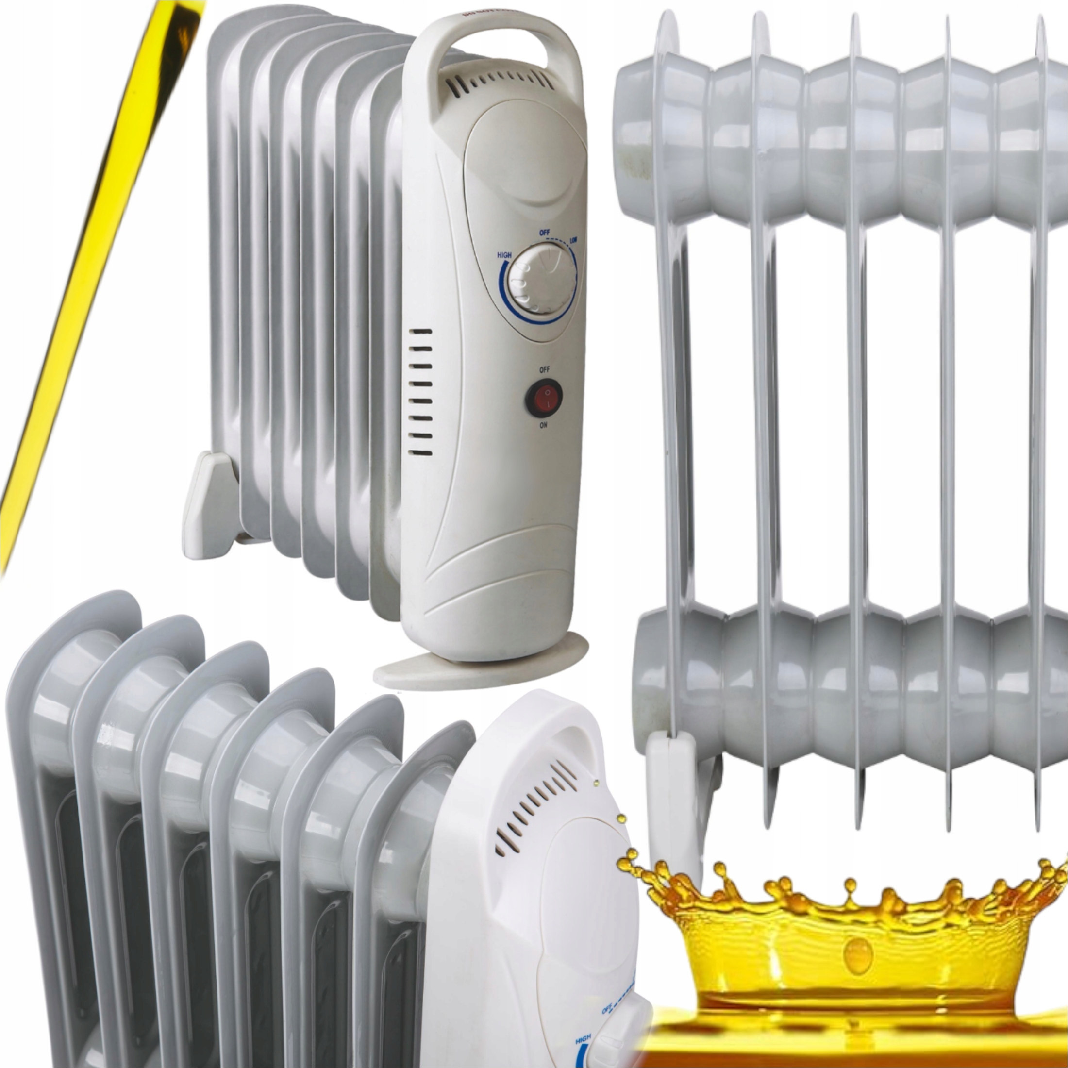 Radiátor Elektrický Napájený Ze Sítě 9 Žeber, Energeticky Úsporný