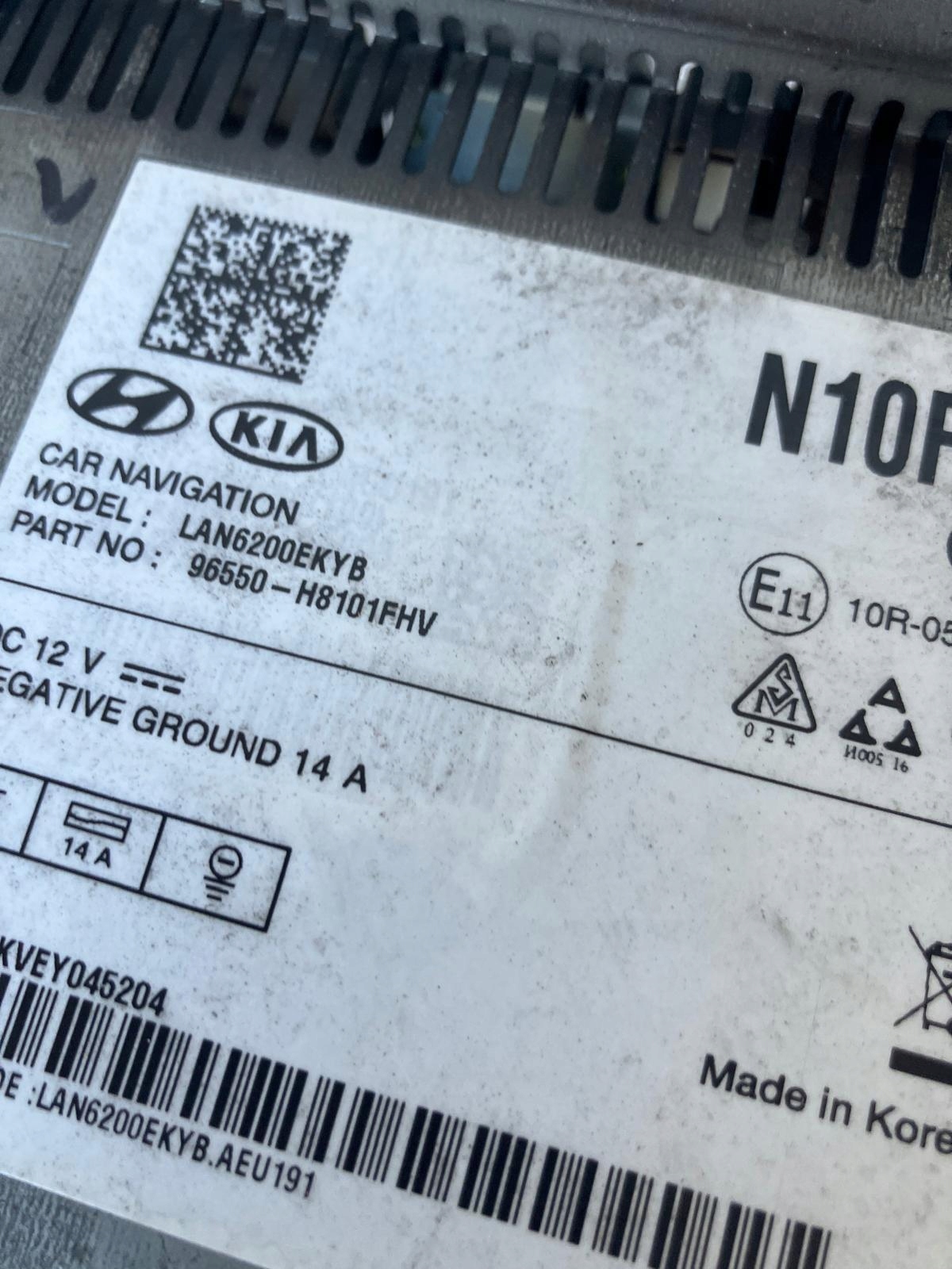 RADIO EKRAN Navigation KIA RIO IV 96550-H8101