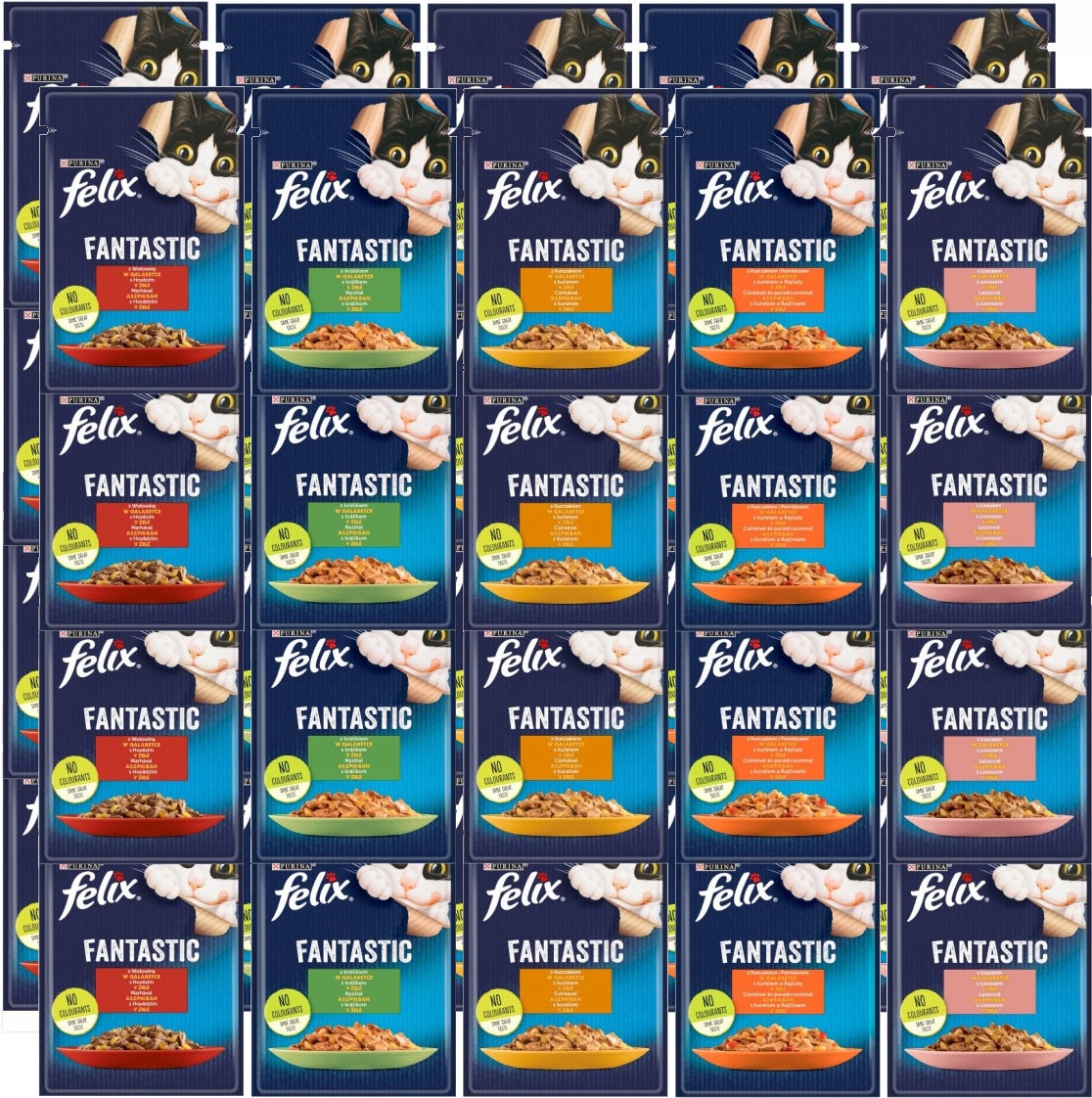 Felix Fantastic Z Galaretką MIX Smaków 40x85g