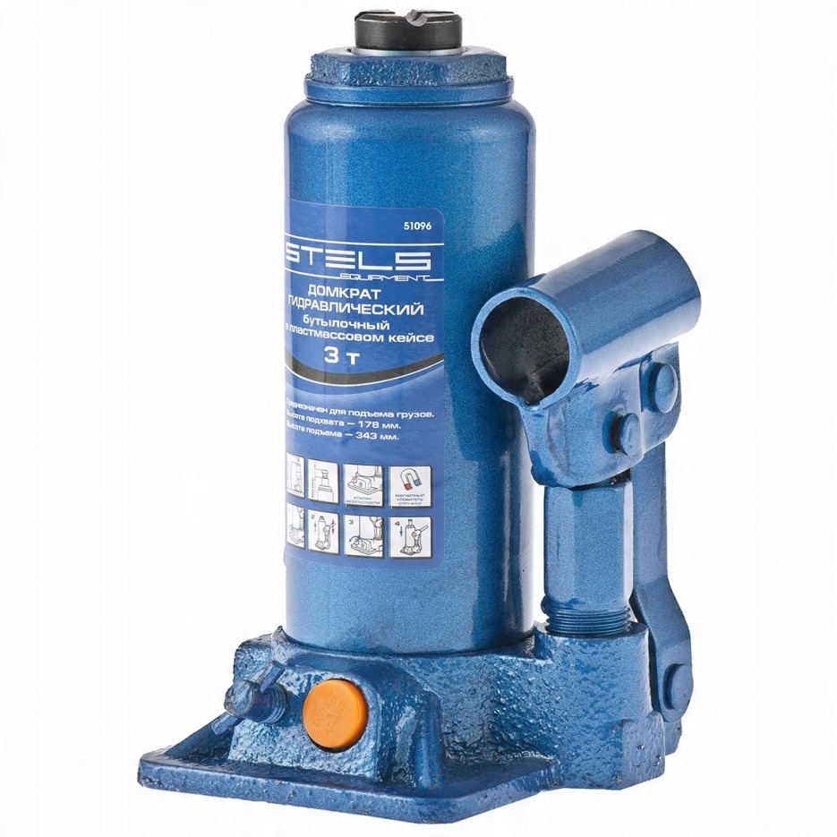 

Podnośnik butelkowy hydrauliczny lewarek 3t Stels