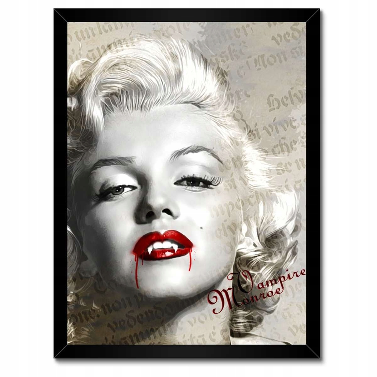 Plakáty v rámu 30x40 Wampire Marilyn Monroe