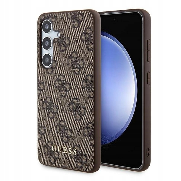 Etui Guess 4G Metal Gold Logo na Samsung Galaxy A35 brązowe Guess