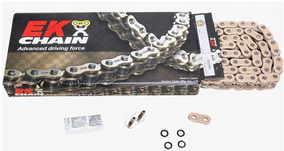 Ek Hnacia Reťaz ZVX3 Ultra Sport Nx-ring 525ZVX3 120 Článkov Farba Zlatá