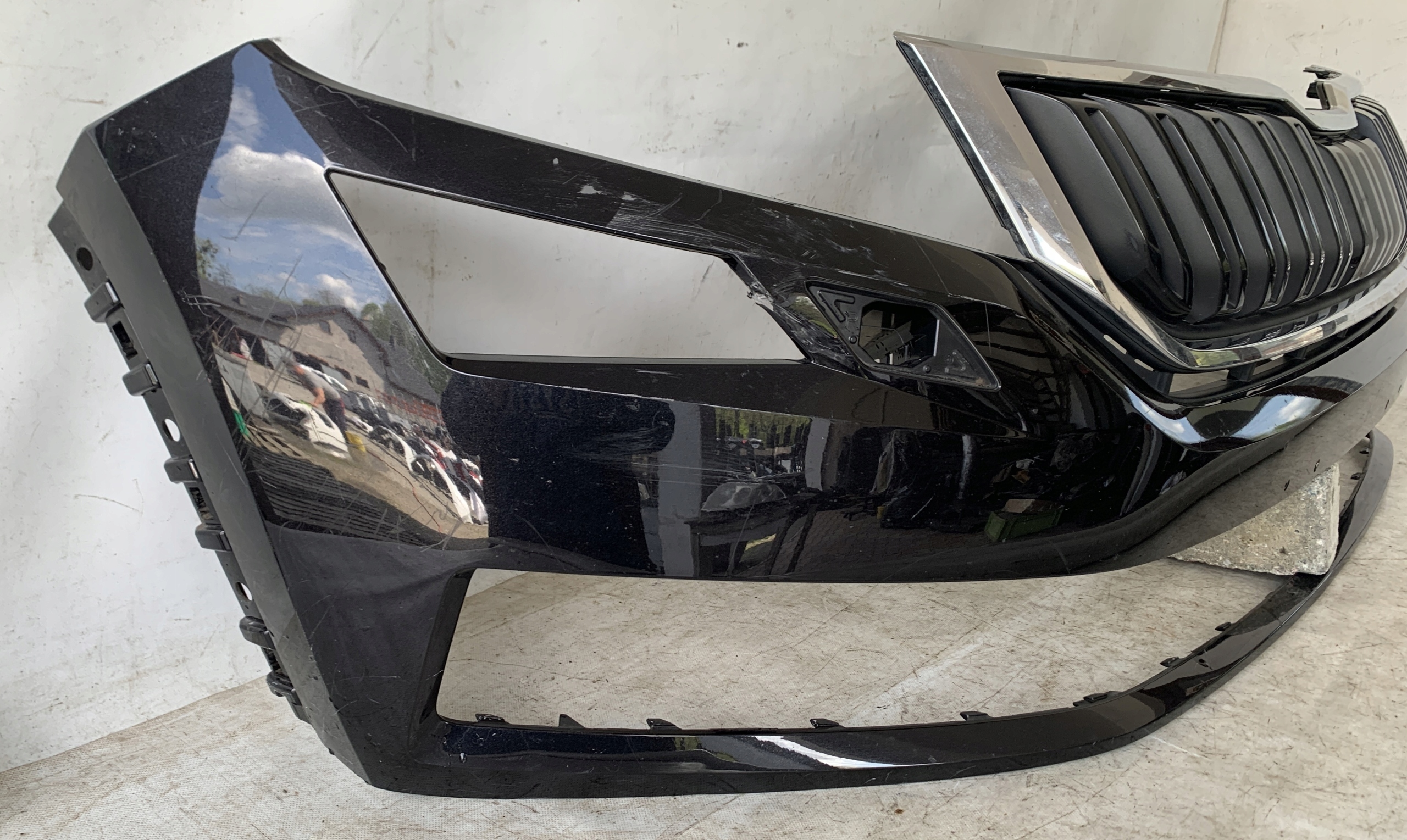 bumper front front SKODA KODIAQ grill washers