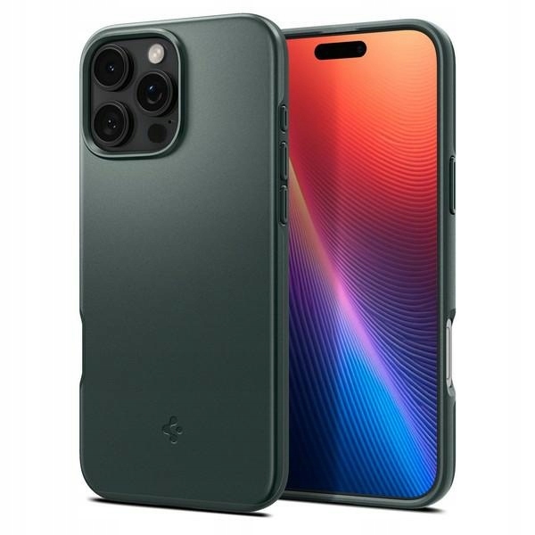 Pouzdro Spigen Thin Fit Magsafe Pro Iphone 16 Pro Max Zelené