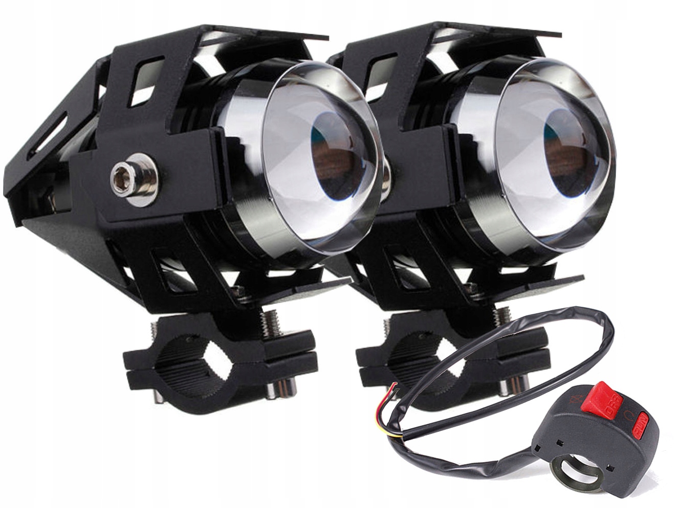 2x Halogen reflektor motocyklowy LED CREE XML Waga produktu z opakowaniem jednostkowym 0.1 kg