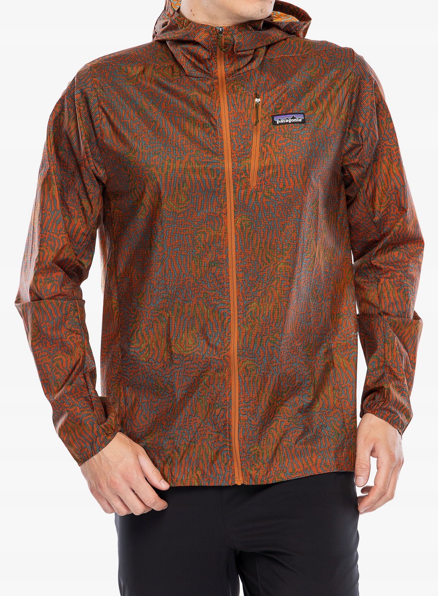 Běžecká bunda Patagonia Houdini Jacket sea run/robin brown Xs