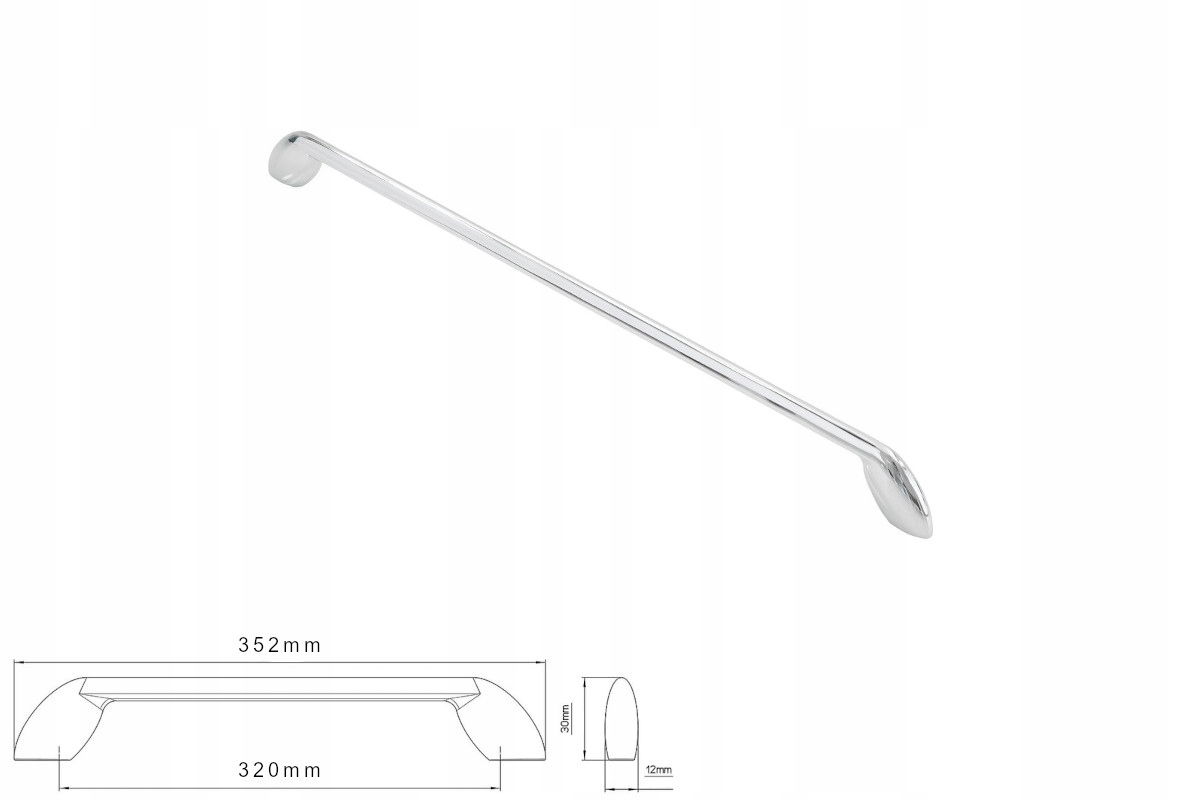 Nábytková úchytka Siro 2392-352ZN1 chrom lesk