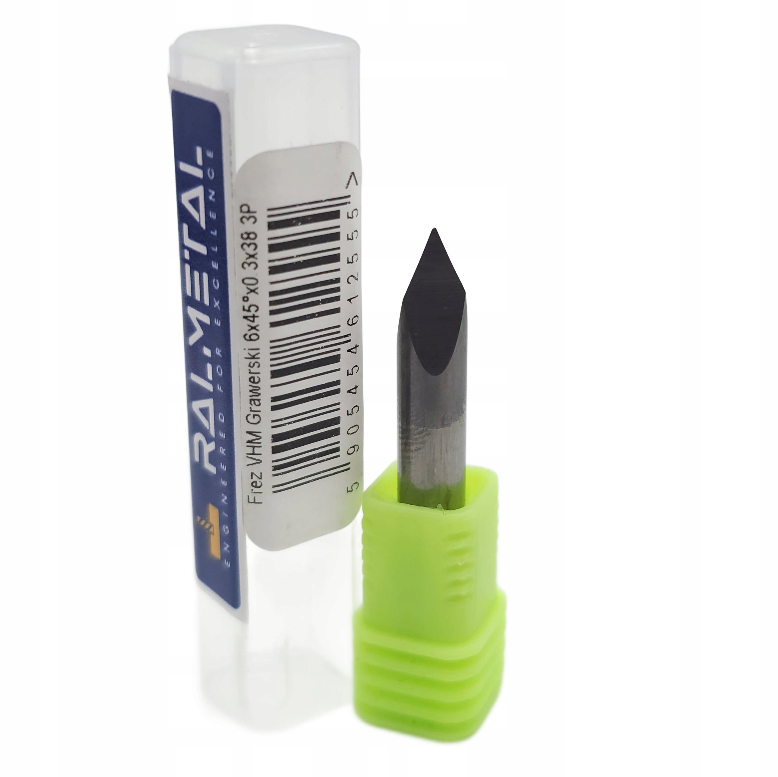 Frez Grawerski VHM V-Type 6 x 45 ° x 40 x 0.3 mm 3P