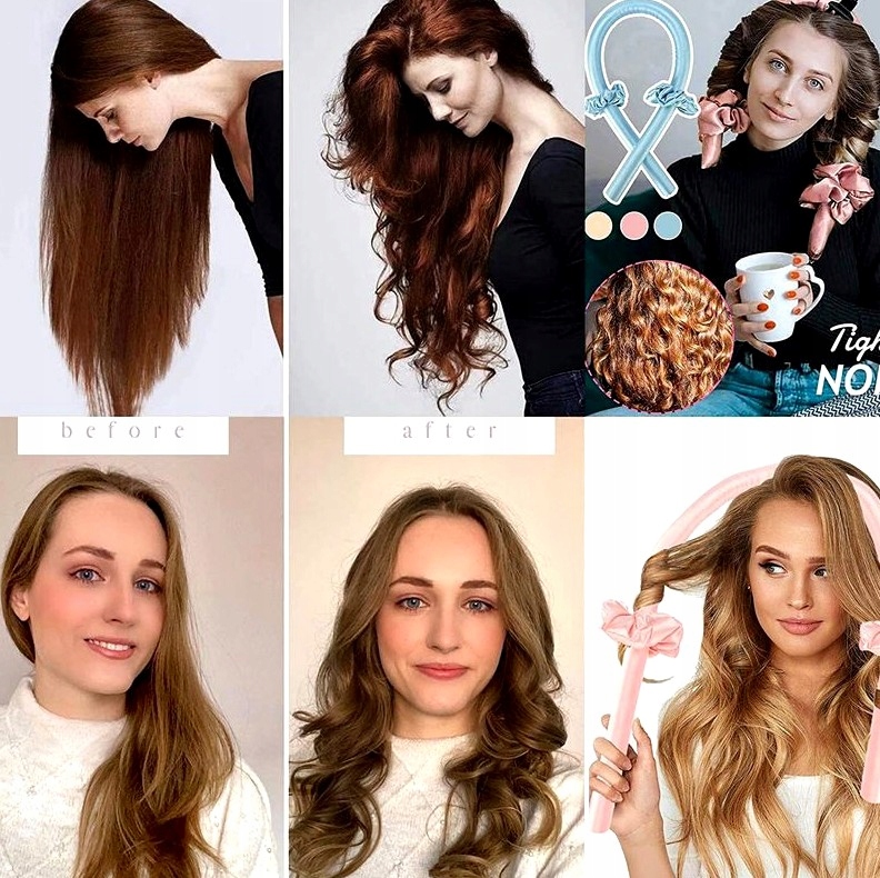 Lokówka Wałek do kręcenia loków opaska do włosów Cechy z gąbki