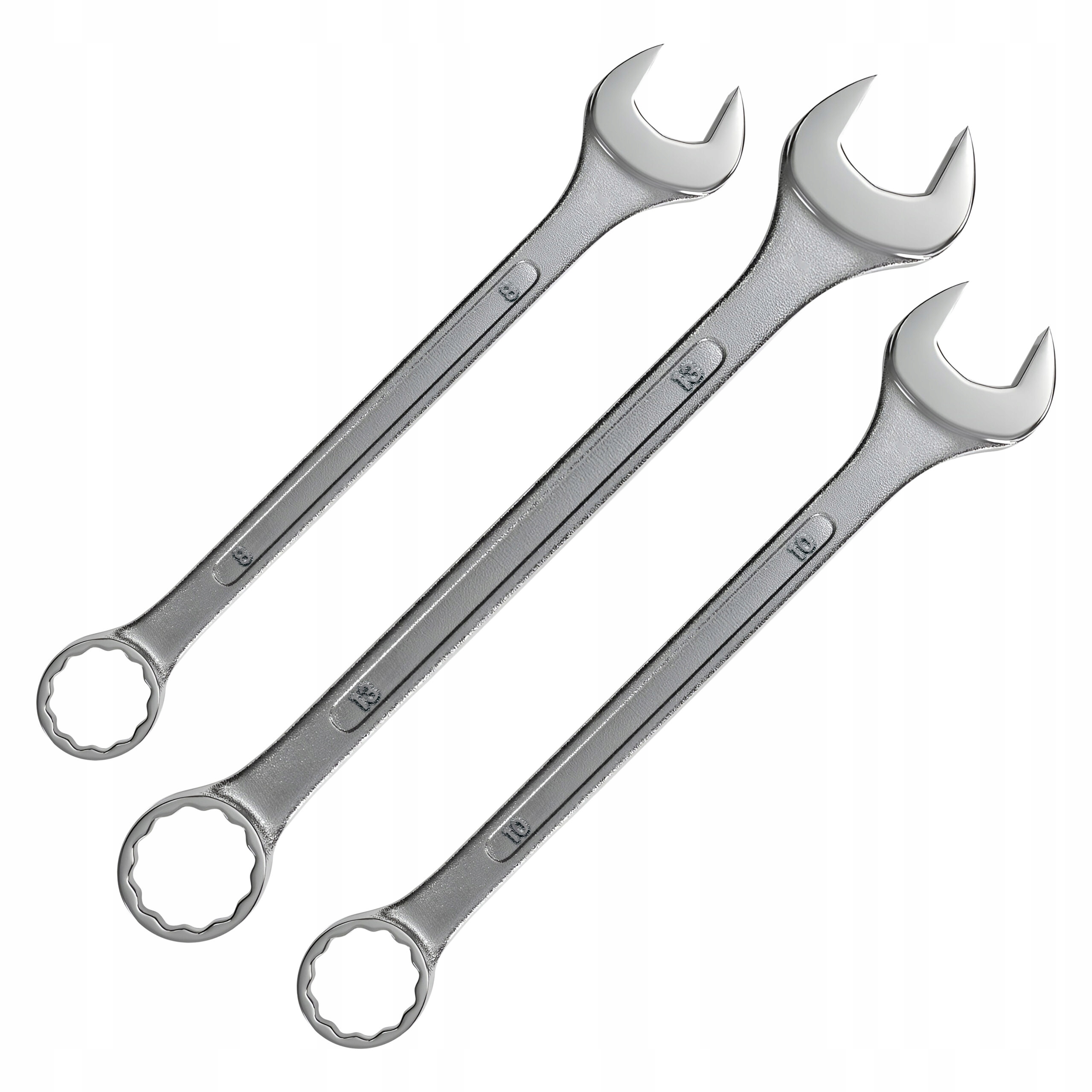 Klucz płasko-oczkowy 3 szt. 8 mm 10 mm 13 mm