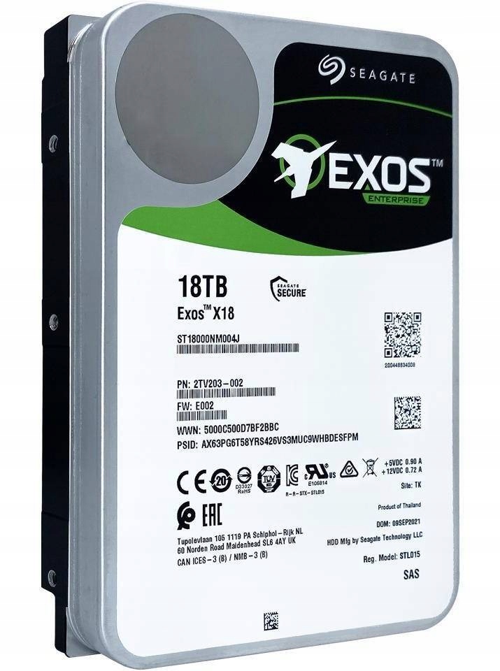 内蔵型ハードディスクドライブ Seagate Exos X18 18TB SATA HDD Amazon | Seagate (シーゲイト) 18TB HDD Exos X18 7,200RPM