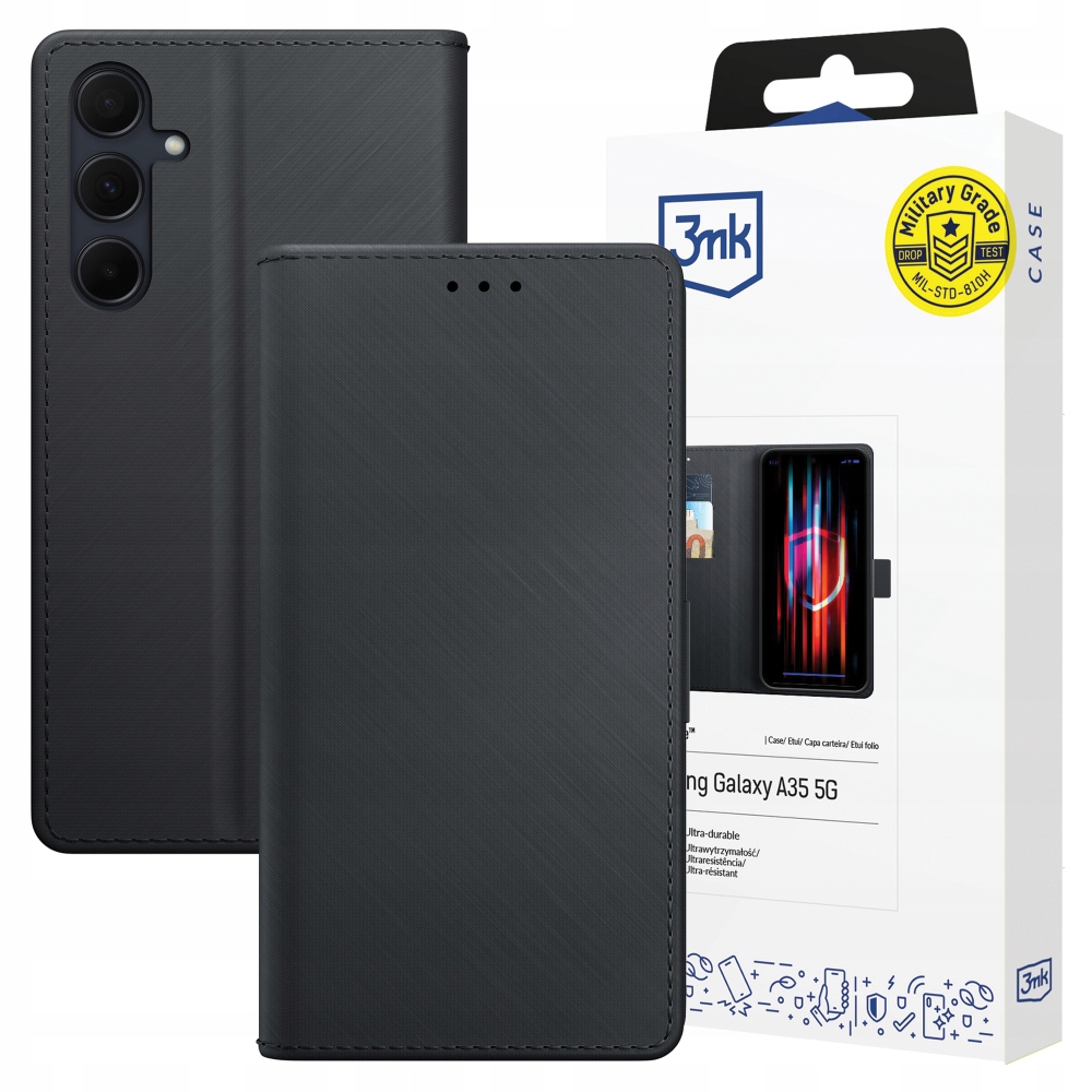 3MK Wallet Case Do Samsung Galaxy A35 5G Etui Z Kieszenią Na Karty Ochronne