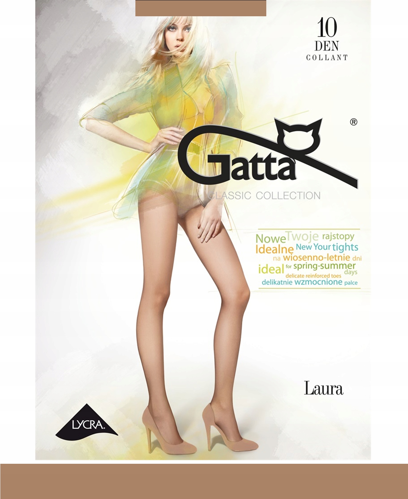

Gatta Laura 10 Rajstopy damskie wz.00/3-M/Beige