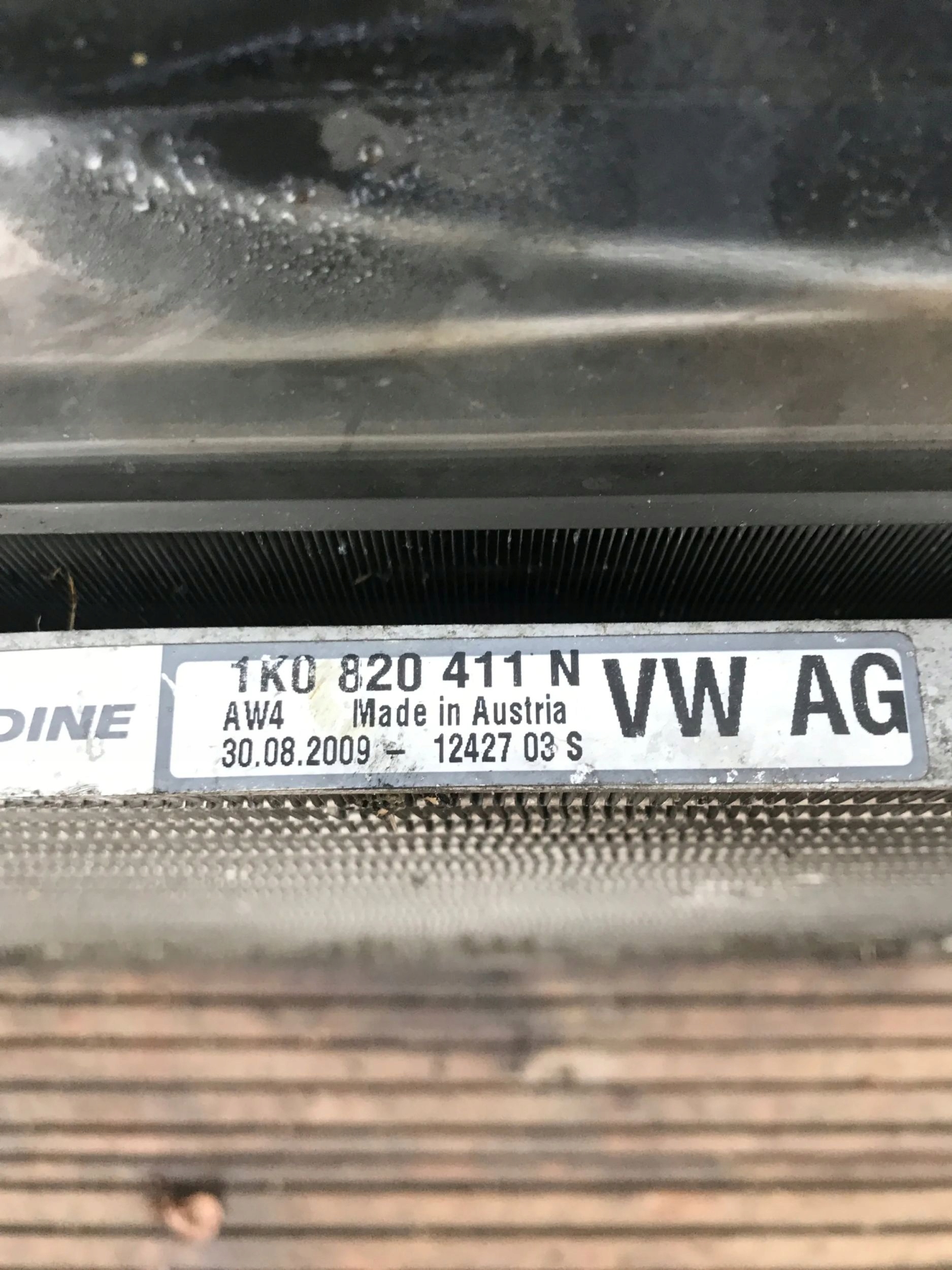 chladič ventilátor KOMPLET VW SKODA AUDI