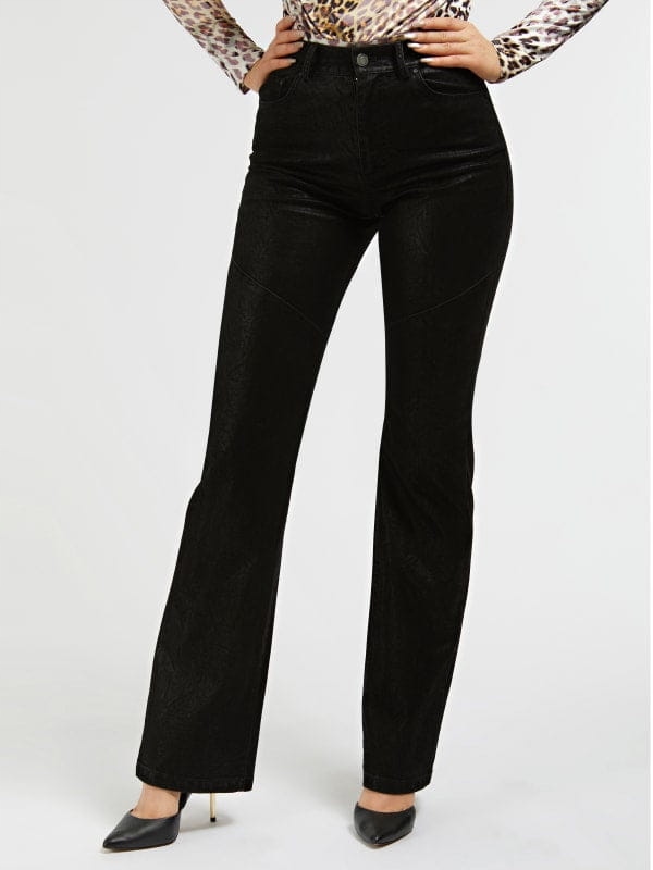 Guess Černé Kalhoty S Vysokým Pasem (26)