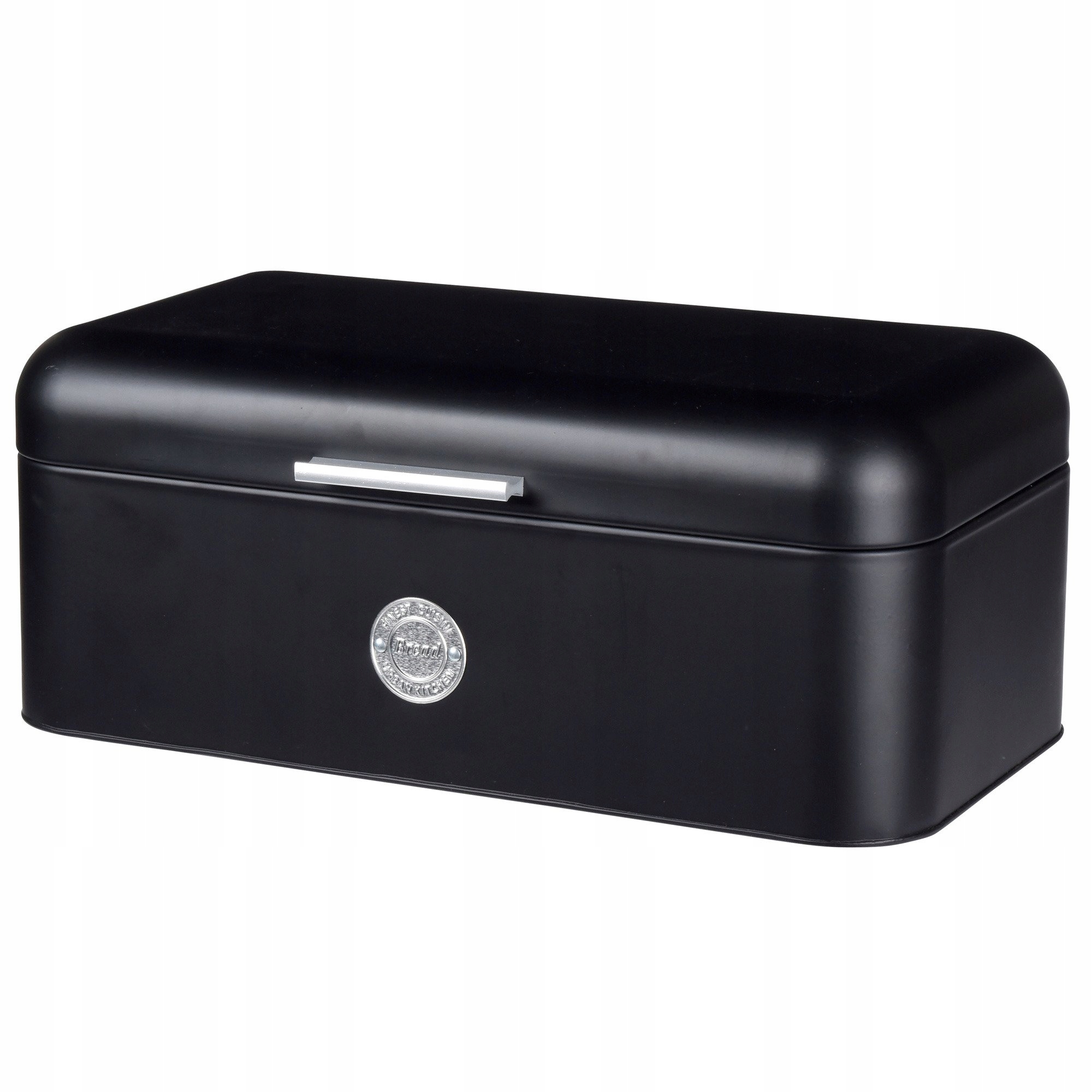 CHLEBAK CZARNY METALOWY DUŻY POJEMNIK NA CHLEB