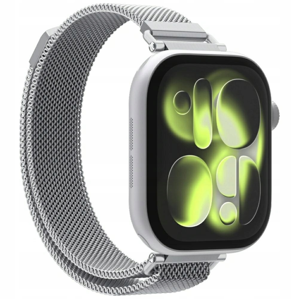 Pásek Spigen WBM4 pro Apple Watch 8/9/10/11/SE (40/41/42 mm) stříbrný