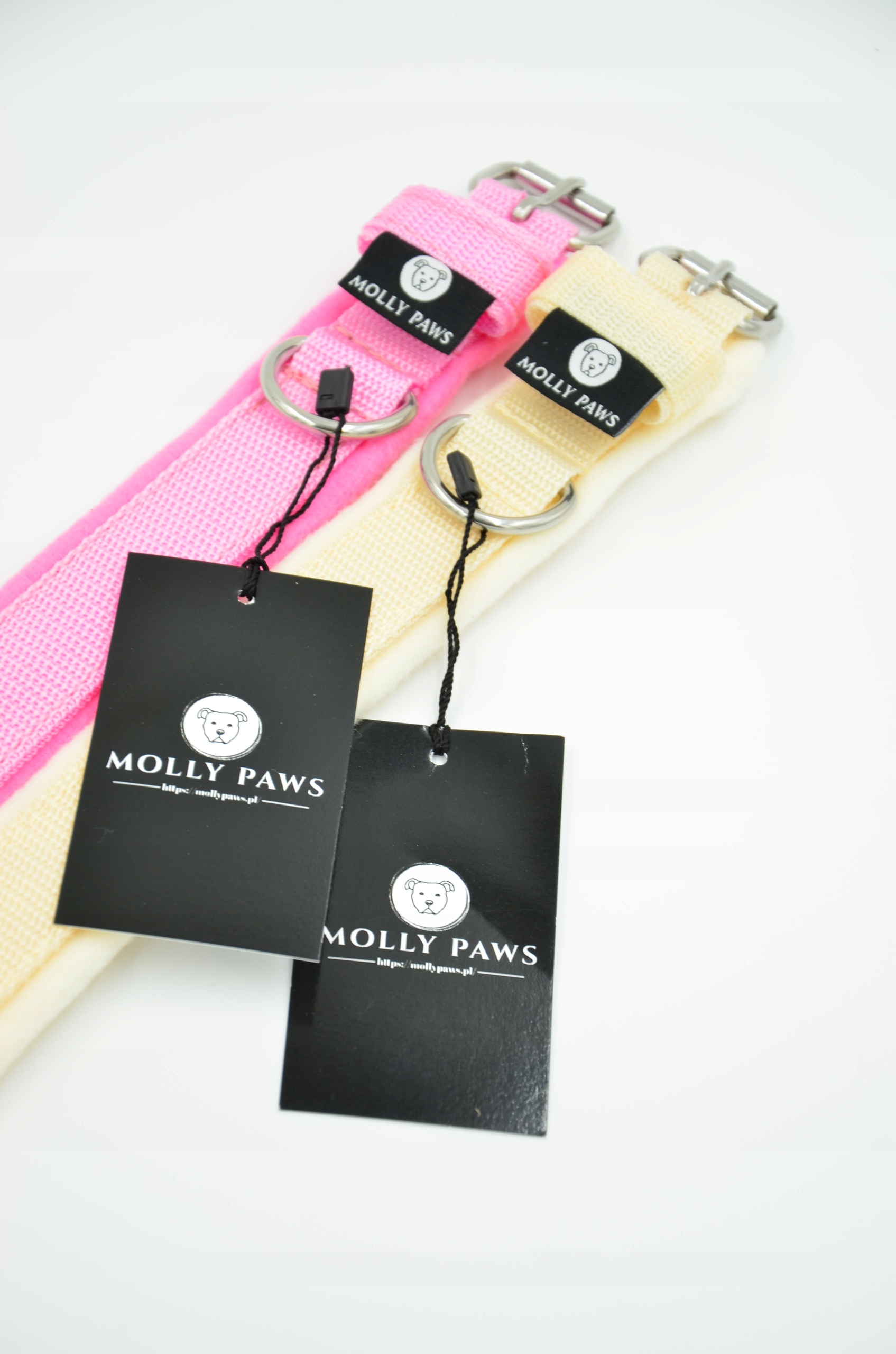 Levně Obojek s fleecem pro malého psa 2.5 cm, velikost 37 cm – 43 cm, tolerance +/- 1 cm