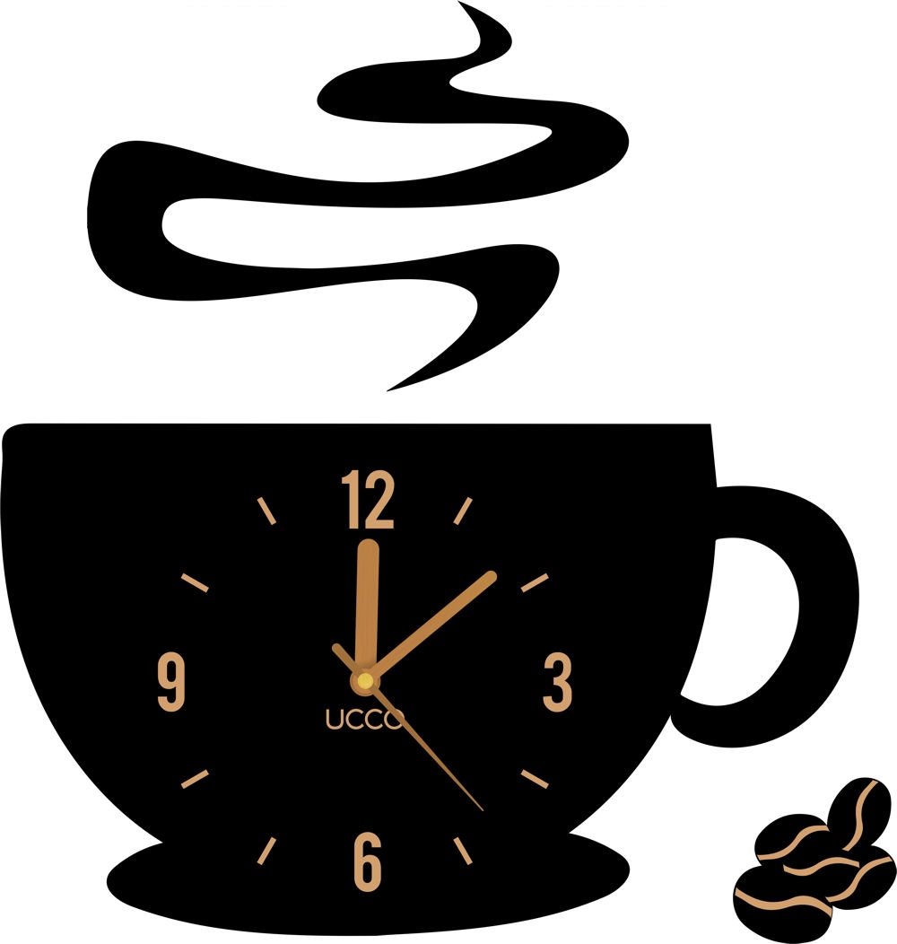

Zegar ścienny kuchni Filiżanka kawa coffee ELC-002