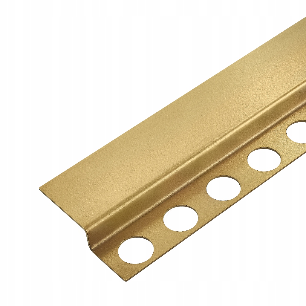 Přední podlahová spádová lišta 130 cm zlatá