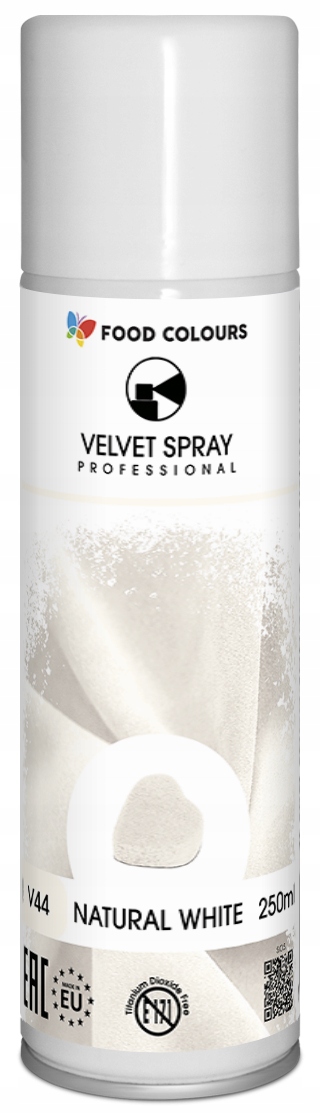 Levně Přírodní bílý semiš Velvet Food Colours 250 ml