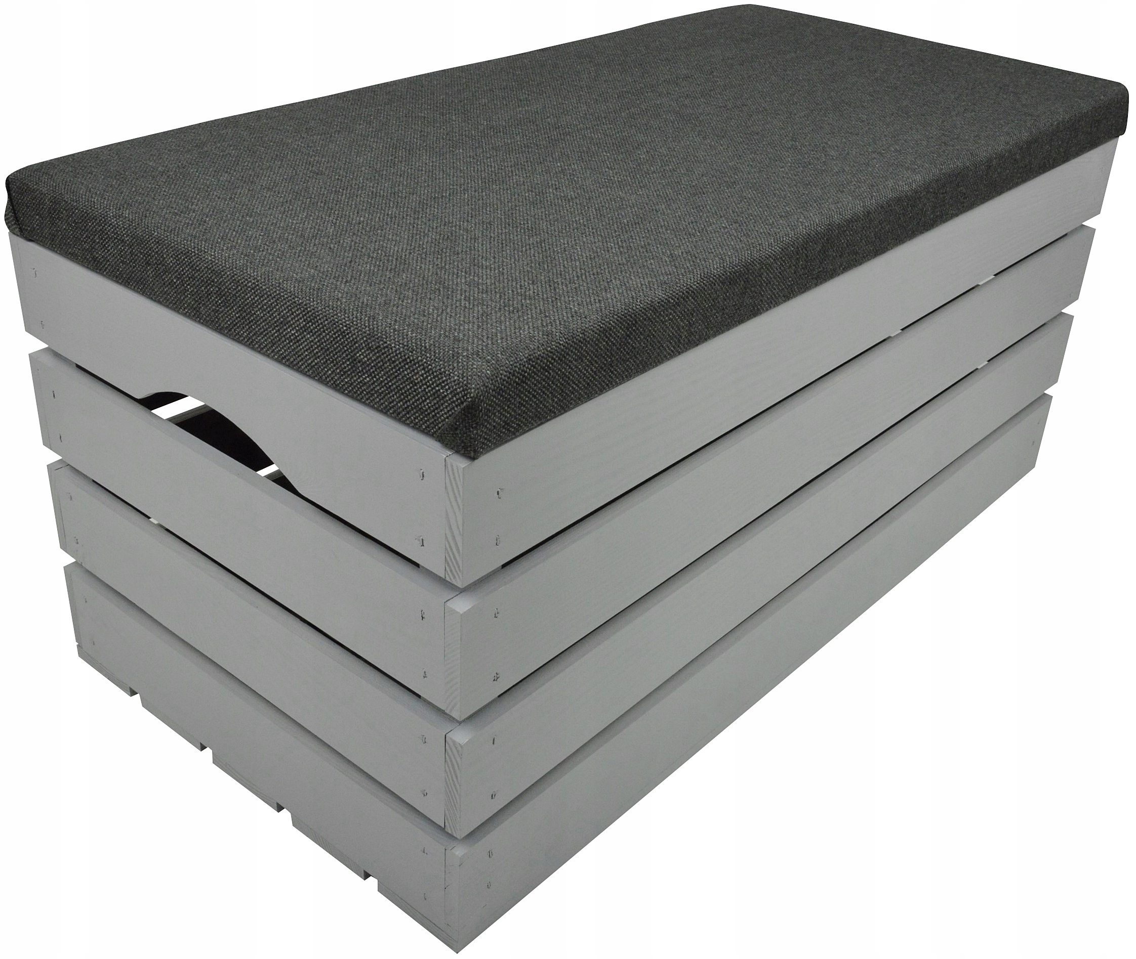 Dřevěná Skříňka Kufer Borovice Sedák Úložný Prostor