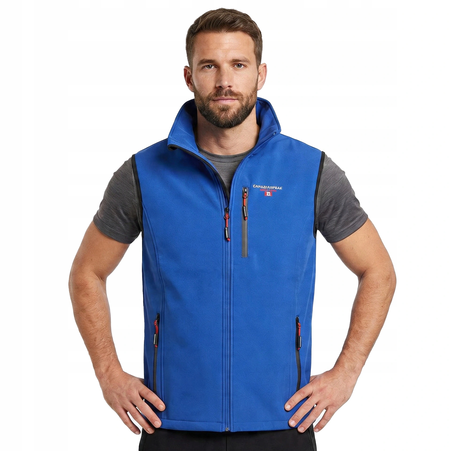 Bunda Bez Rukávů softshellová bunda Canadian Peak Vakiteak Rm Royal Blue Men 009