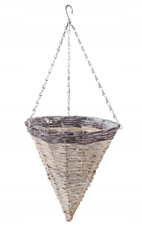 

Wiklinowy Kosz Wiszący Na Kwiaty 28x28x32/68 cm