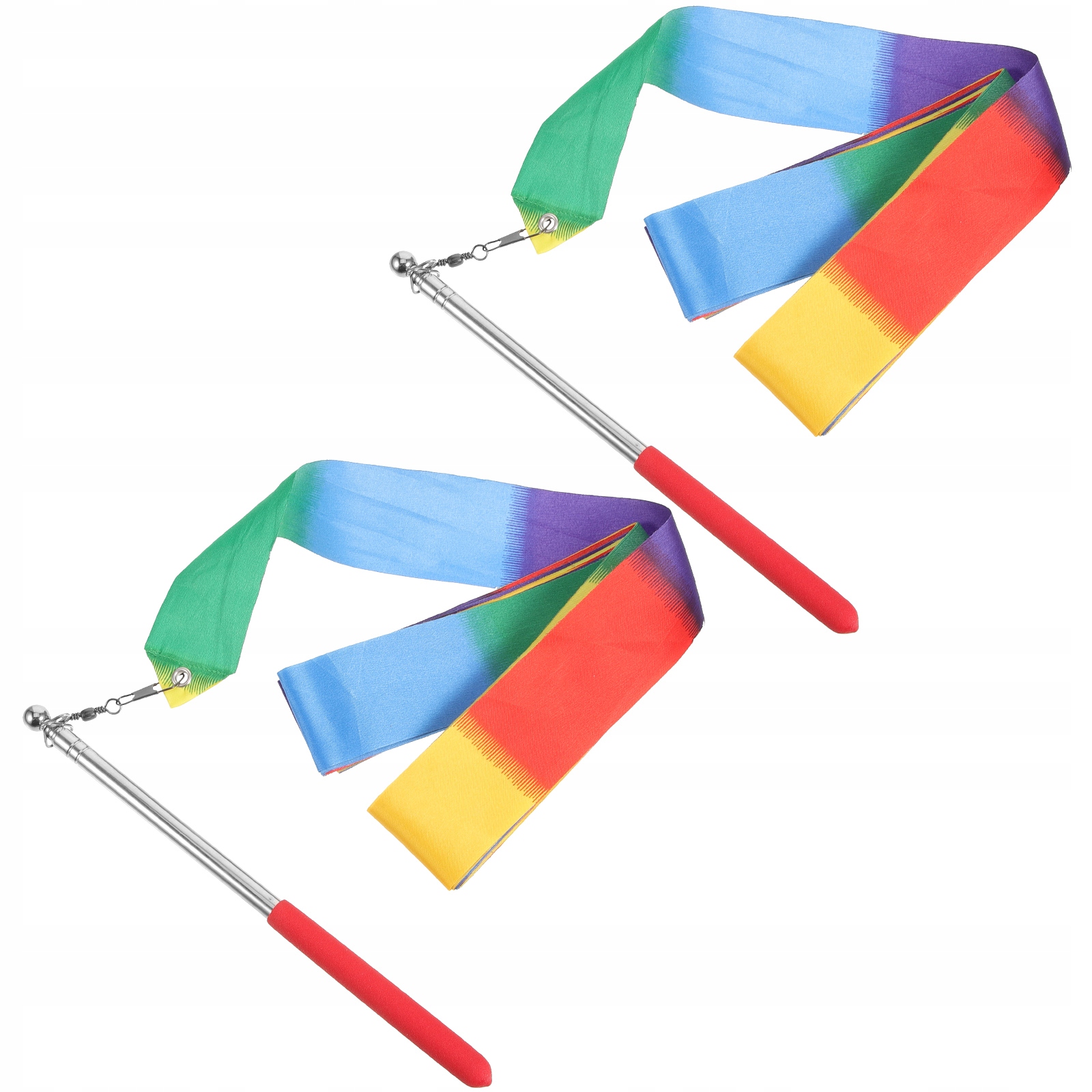 1 ZESTAW TAŃCZĄCYCH KOLOROWYCH STREAMERSÓW WYKONAJĄCYCH KOLOROWE STREAMERS WSTĄŻKI PERFOR Marka bez marki