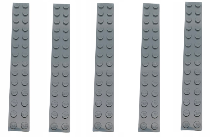 

Lego Płytka 2X14 Ciemny Szary 6000970 91988 -5 Szt