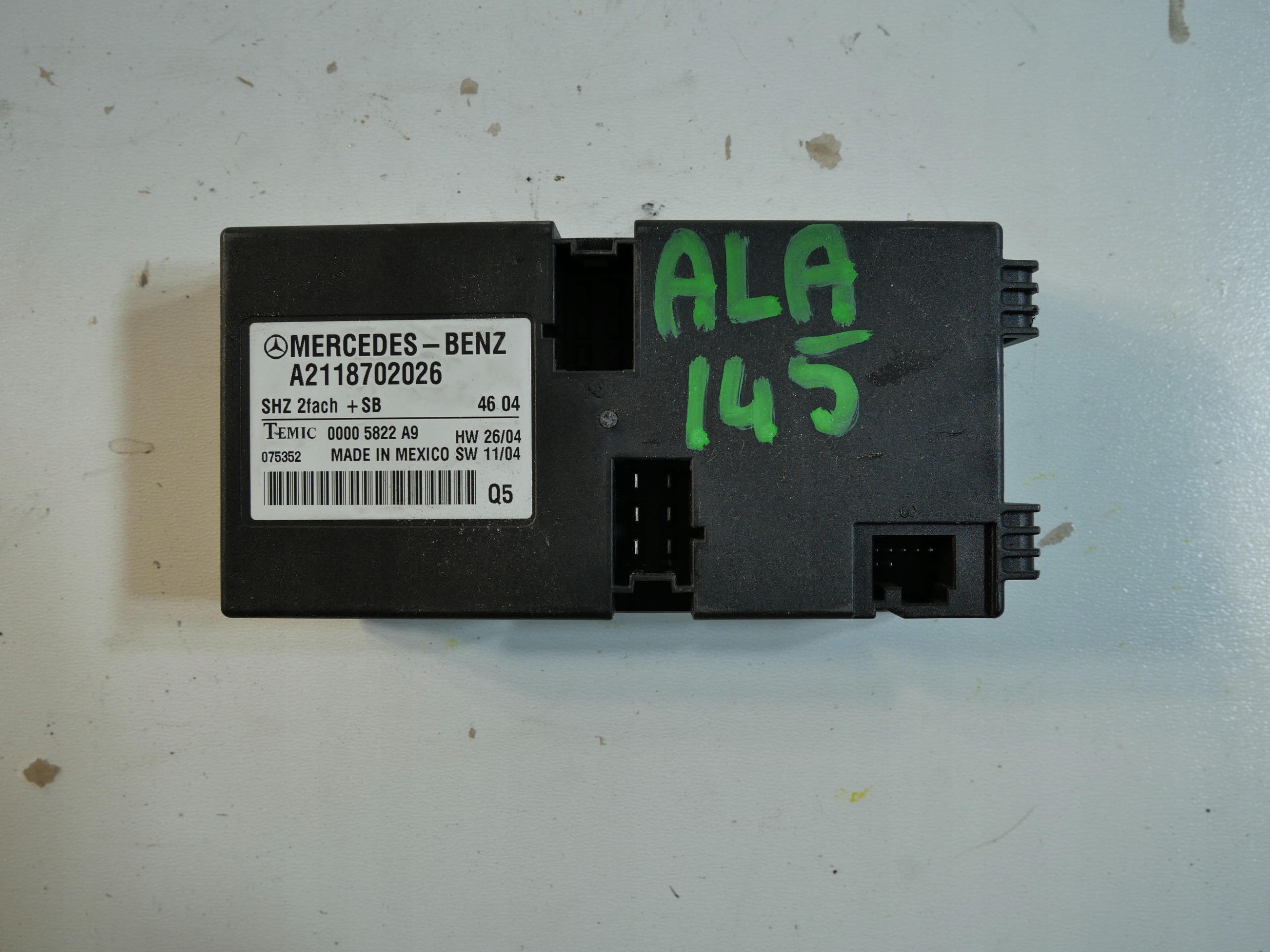 module control unit seat MERCEDES W211 A2118702026