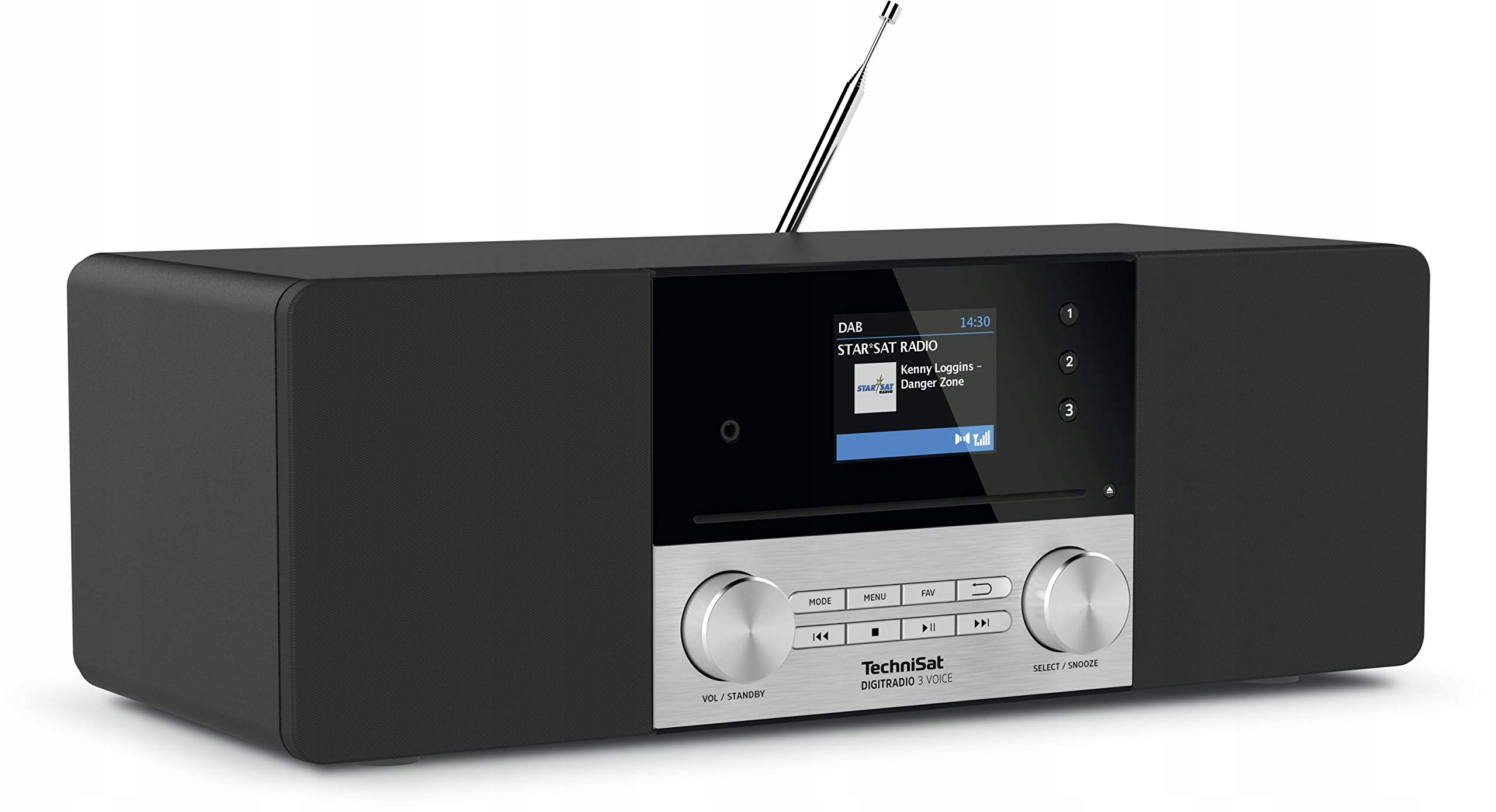 TechniSat Digitradio 3 Voice Stereo Dab rádio s offline ovládaním