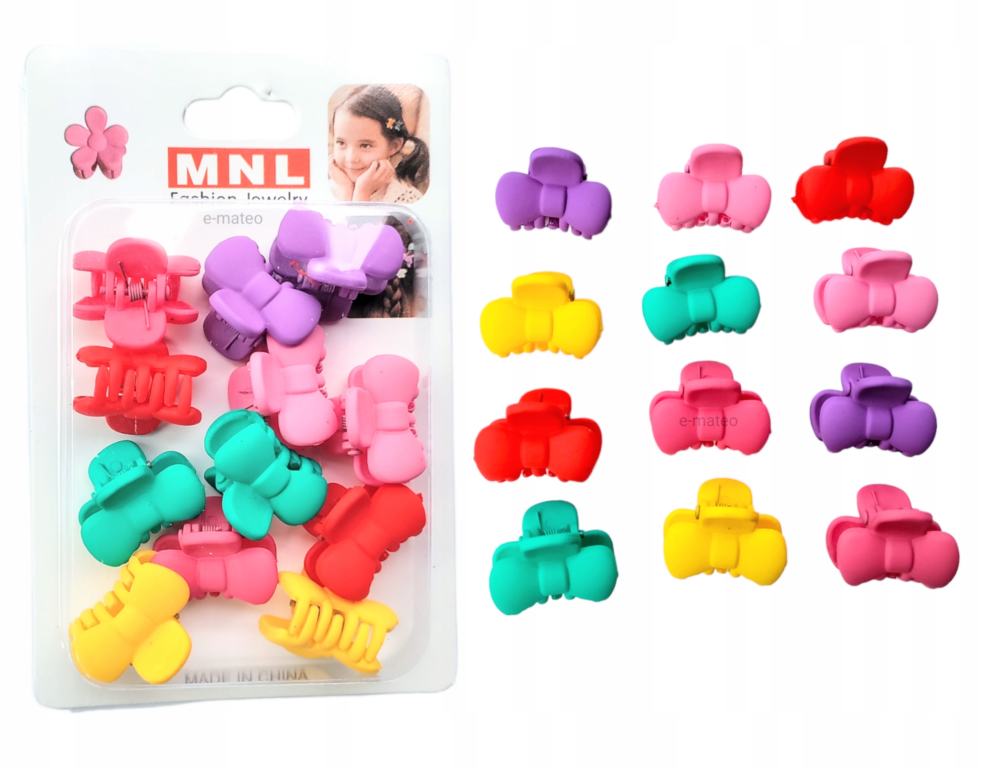 

Spinki Żabki Klamra Do Włosów Kolorowe zestaw 12