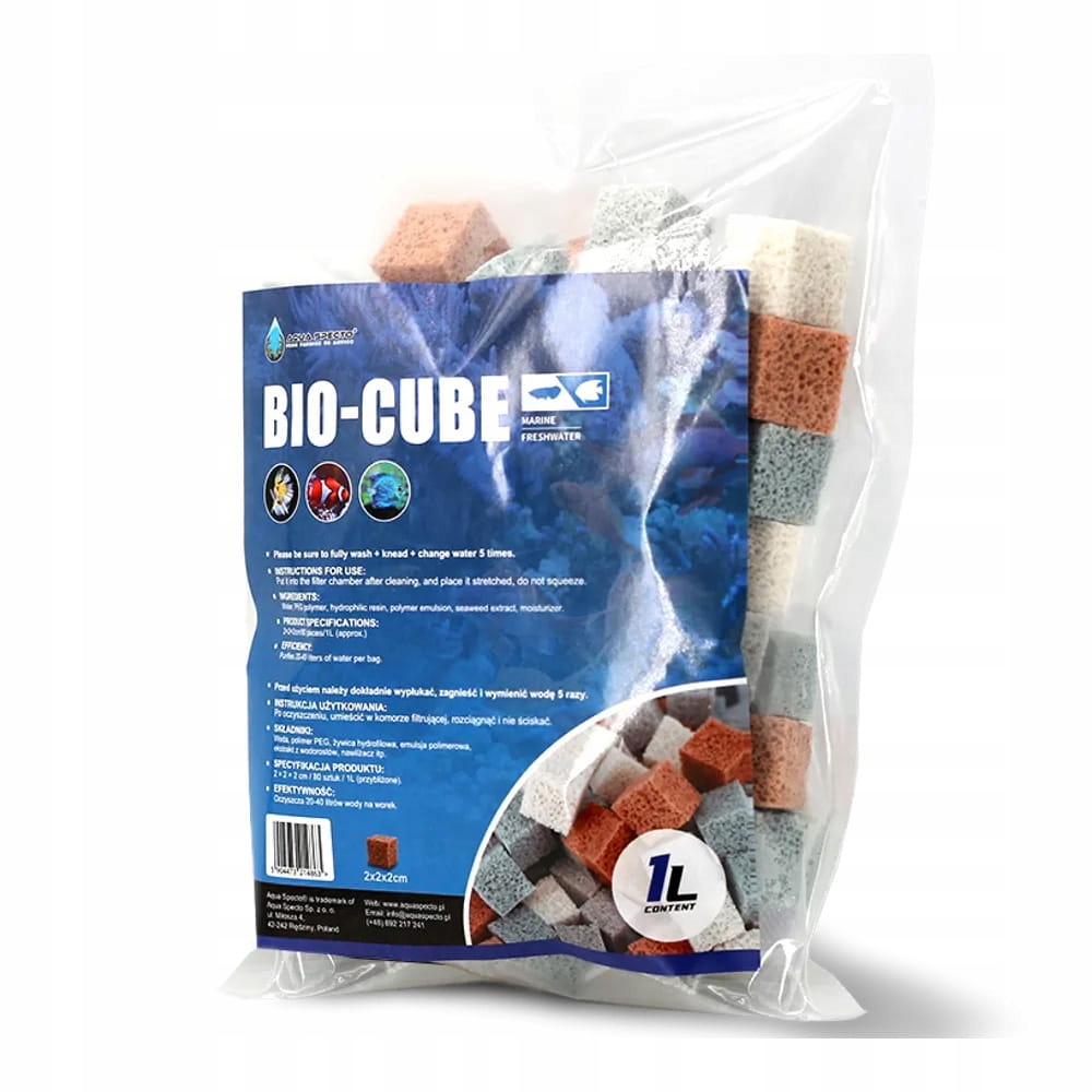 Aqua Specto Bio-Cube 1L – Elastické filtrační médium pro nitrobakterie