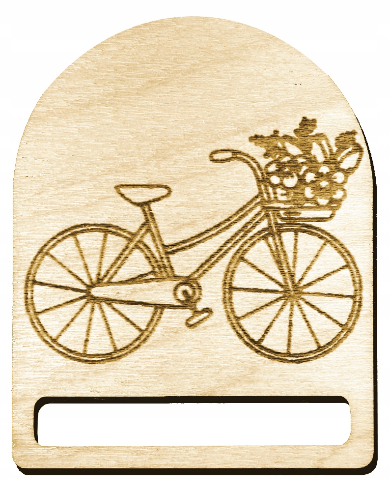 Baza zakładka książki makramy Rower sklejka drewniane grawer 4x5cm