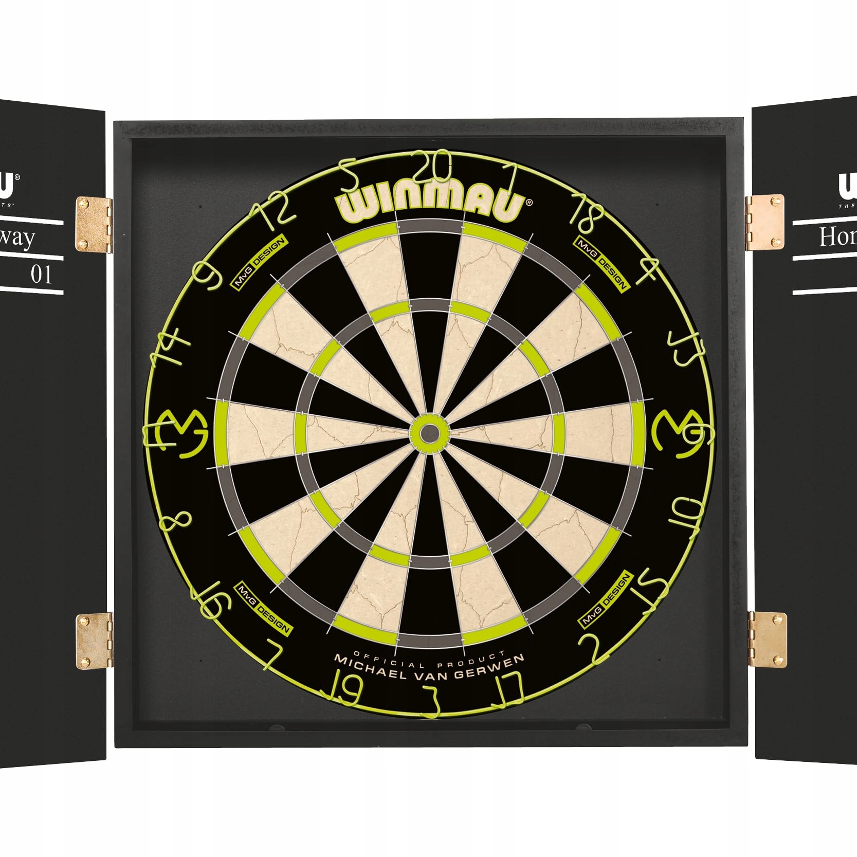 WINMAU Michael Van Gerwen Zestaw Szafka Tarcza Rzutki Akcesoria — miniatura 2