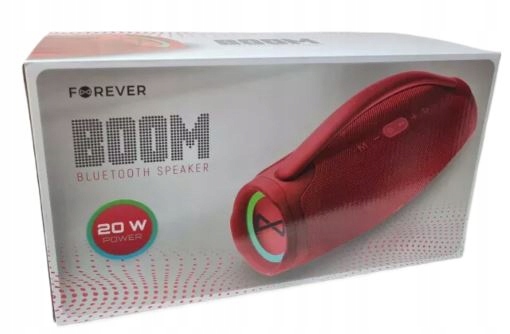 Głośnik przenośny Forever FG-BB-02 czerwony 20 W